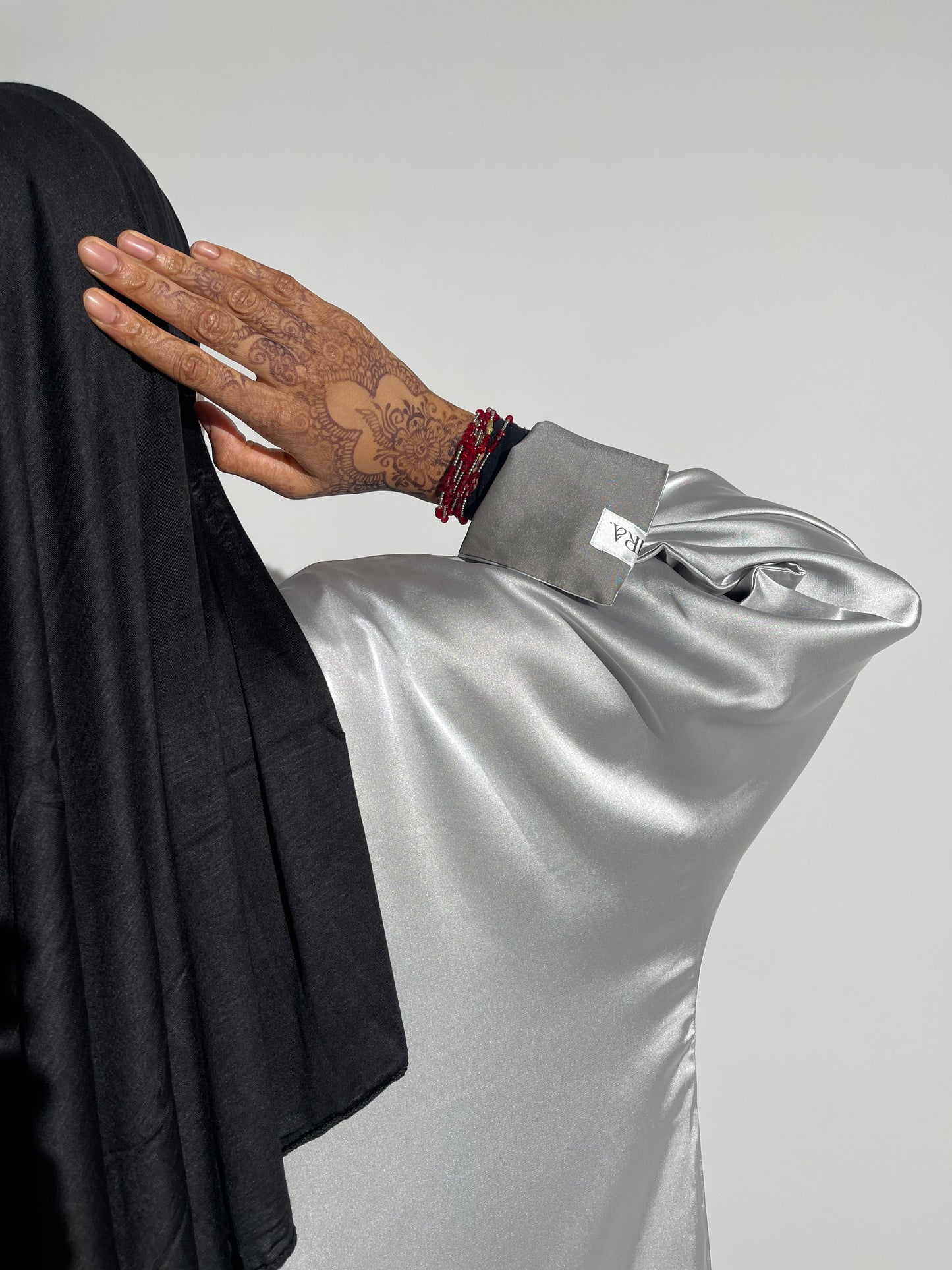 Grey TwoTone Abaya