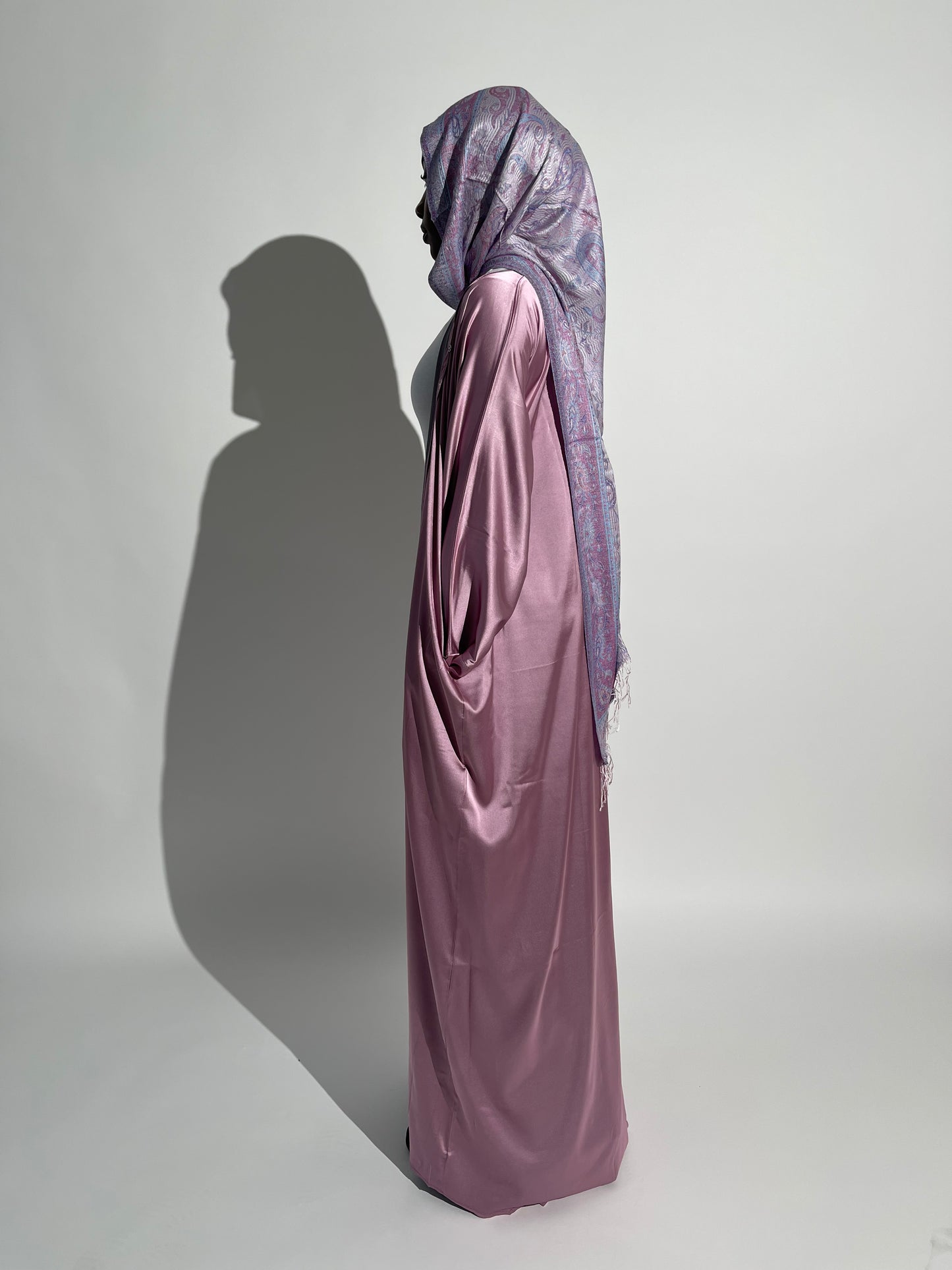 Mauve TwoTone Abaya