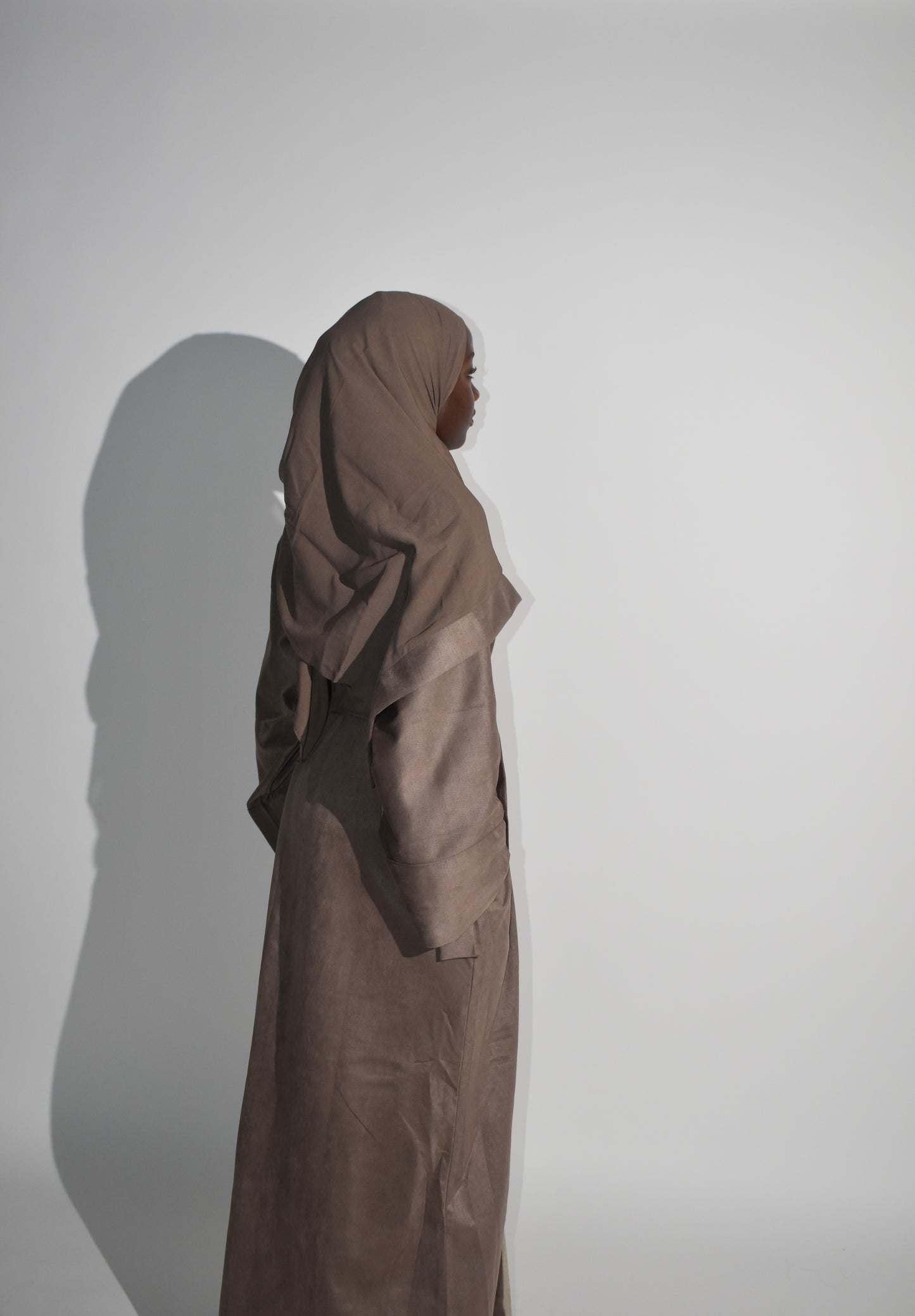 Taupe Abaya Coat