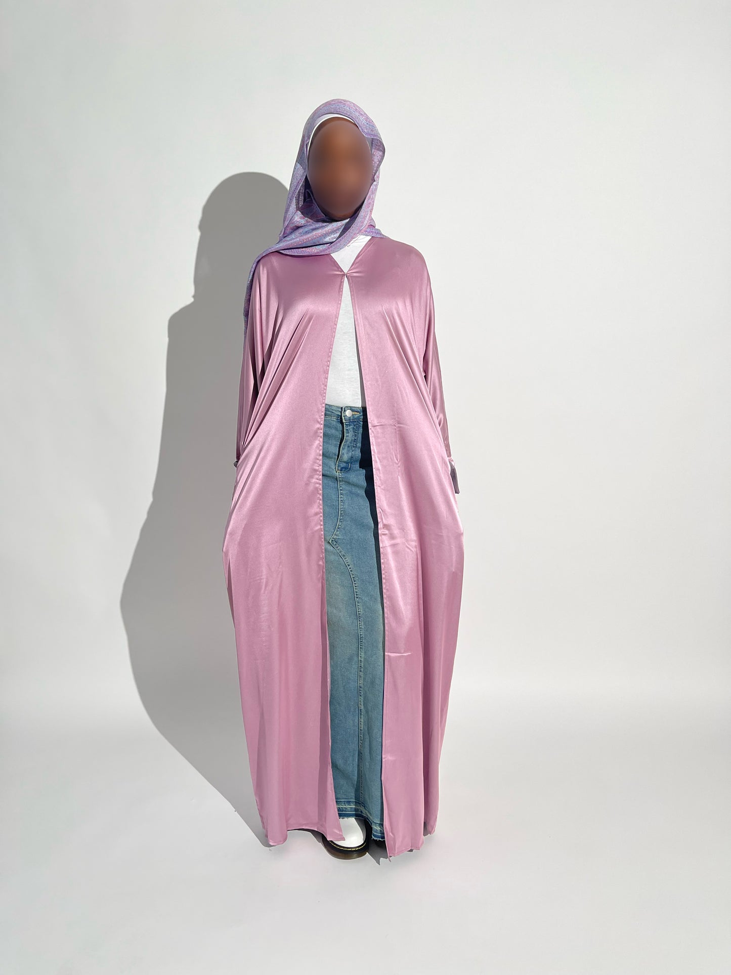 Mauve TwoTone Abaya