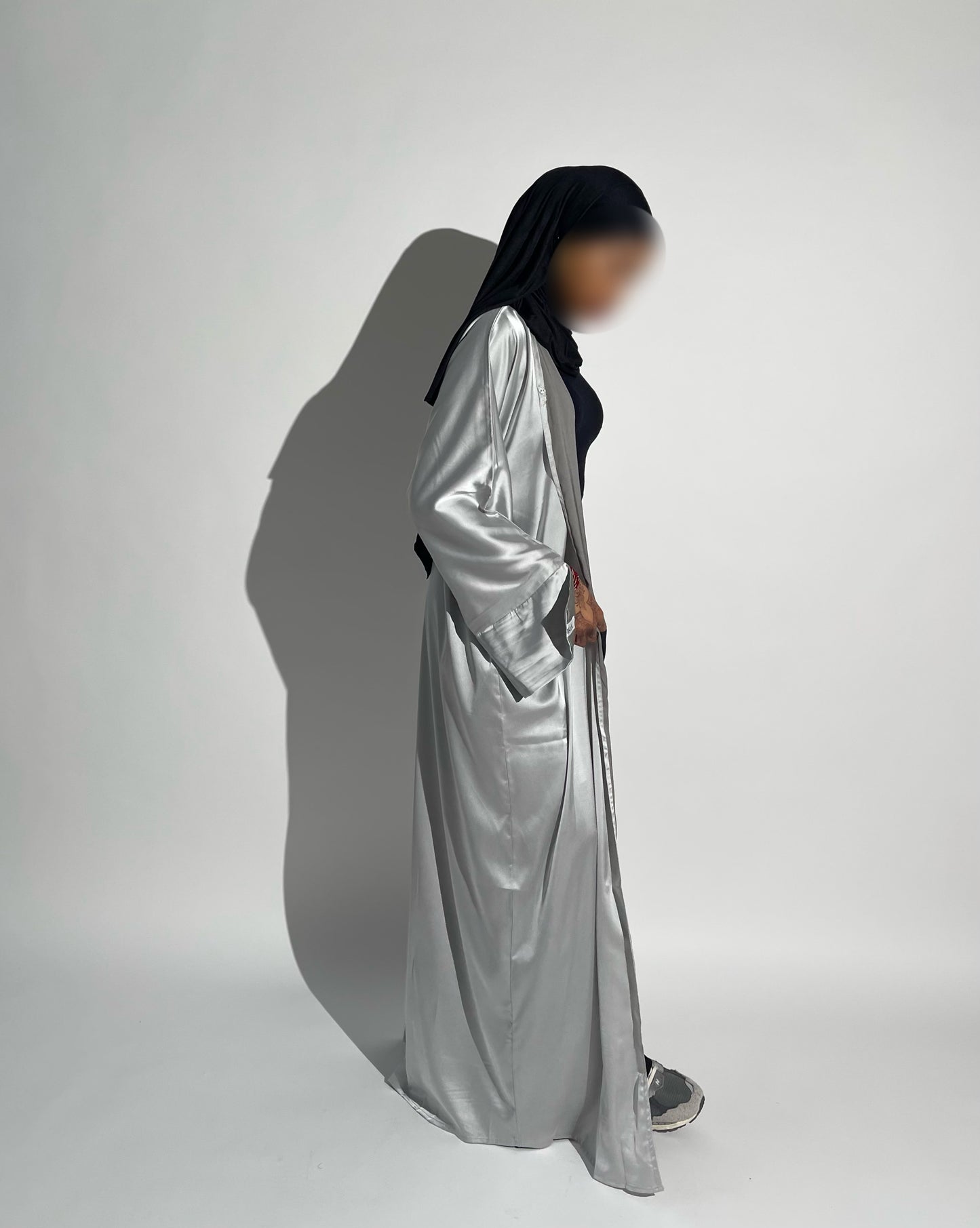 Grey TwoTone Abaya